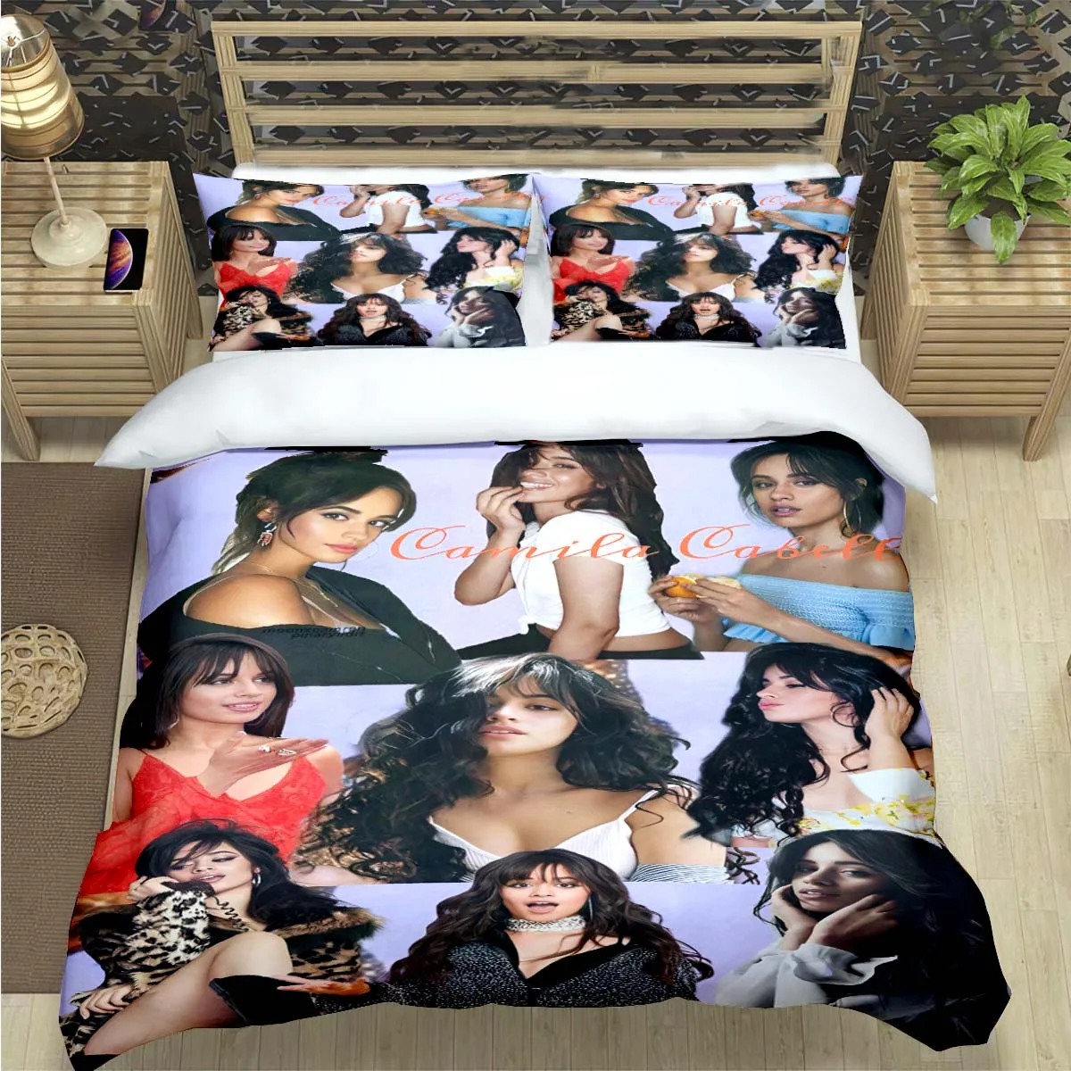 Popular Famous Singer C-Camila Cabello Print Bedding Sets Bed Supplie Set  Comforter Set  Teens Girls Twin Single Kid Gift