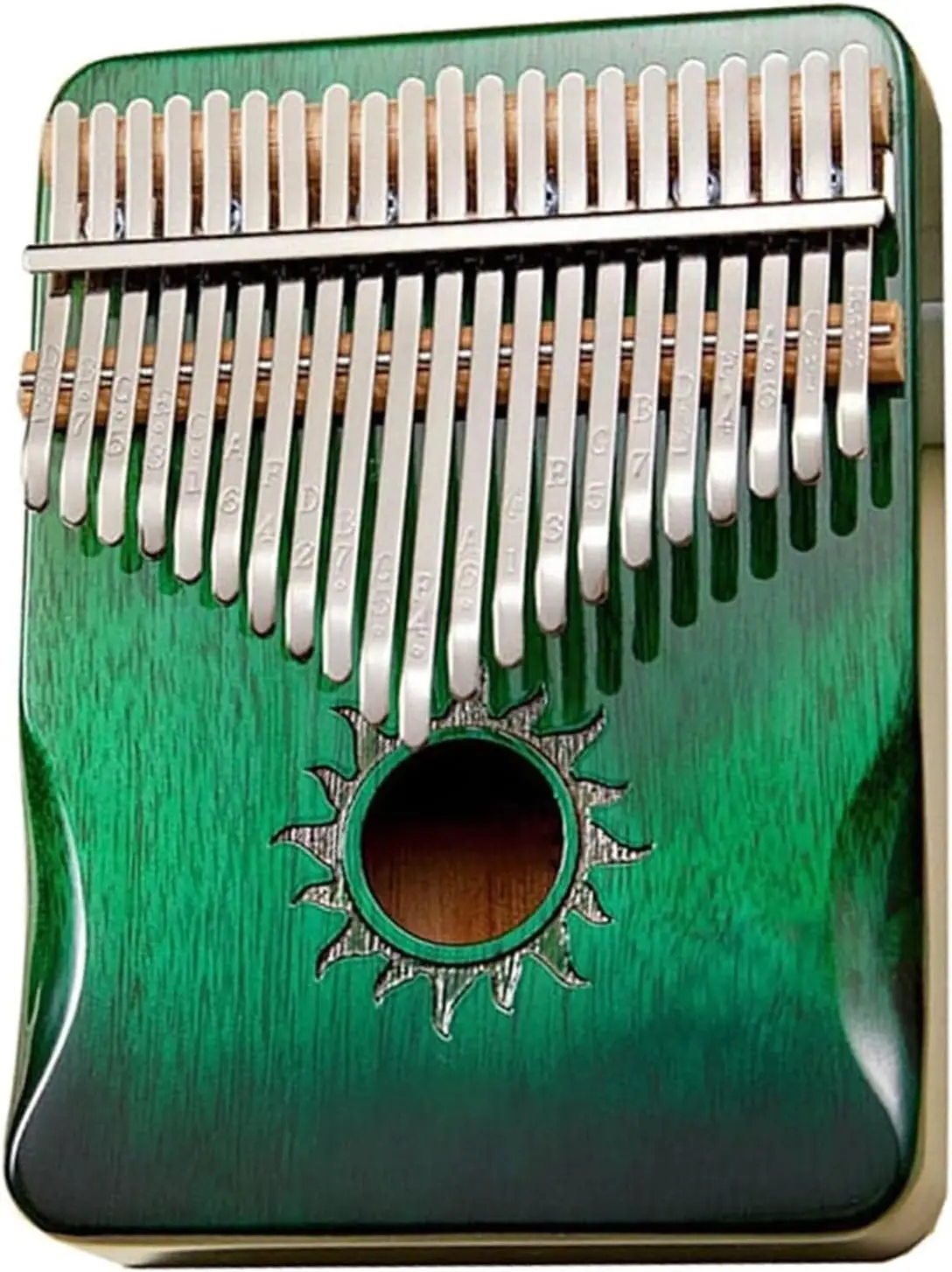 

Green Kalimba Thumb Piano with 21 Keys - Professional Percussion Instrument for Beginners with Accessories