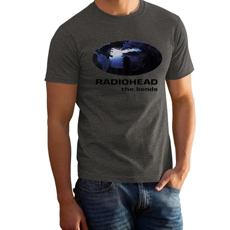 Vintage Feel Radiohead 1995 Merch Faded Grey Color Rock Band T Shirt 101409Gg