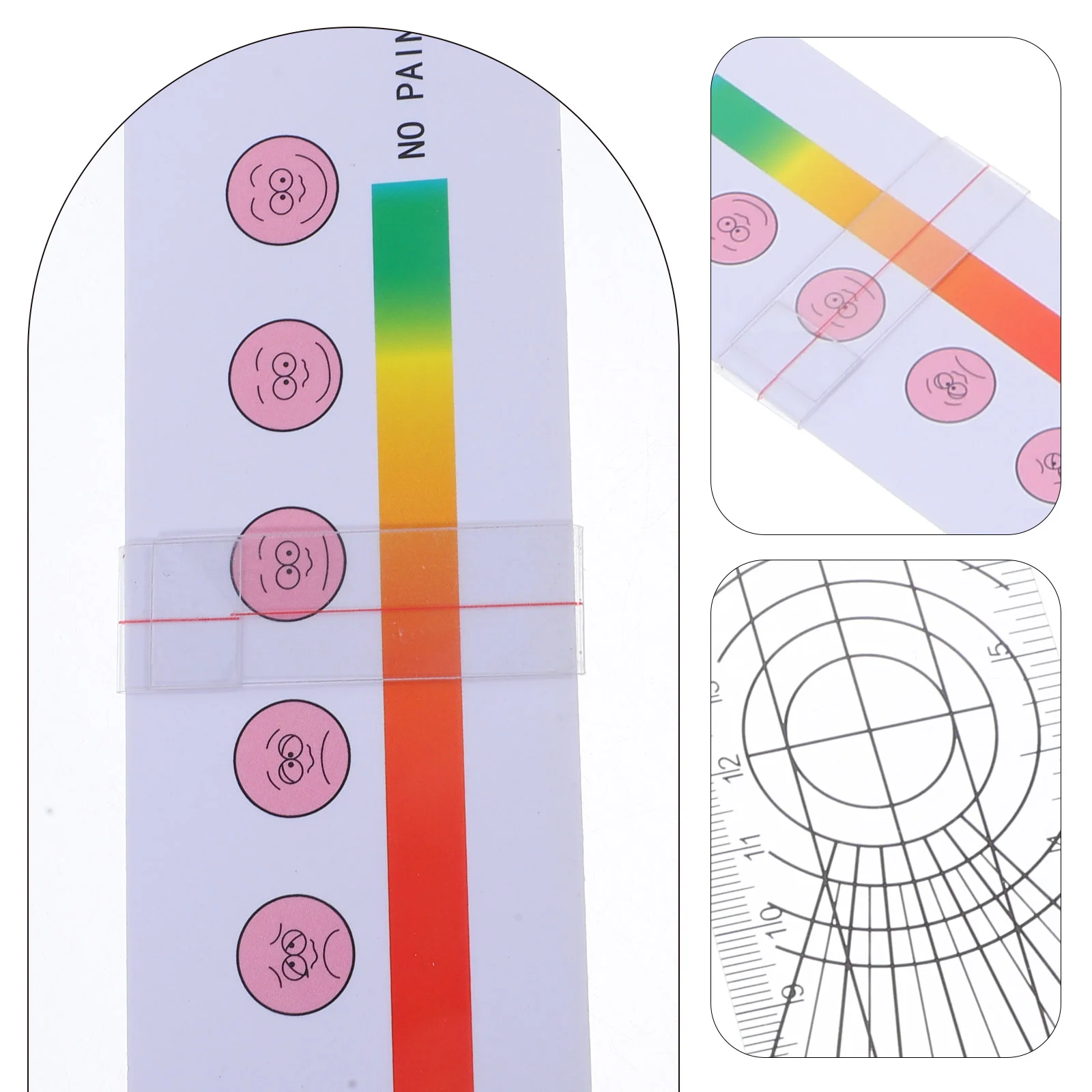 Vinger Goniometer Pijn Score Liniaal thopedische Hoekmeter Gradenboog Lichaamsgereedschap Kompassen Tekenbenodigdheden Fysieke Goniometer