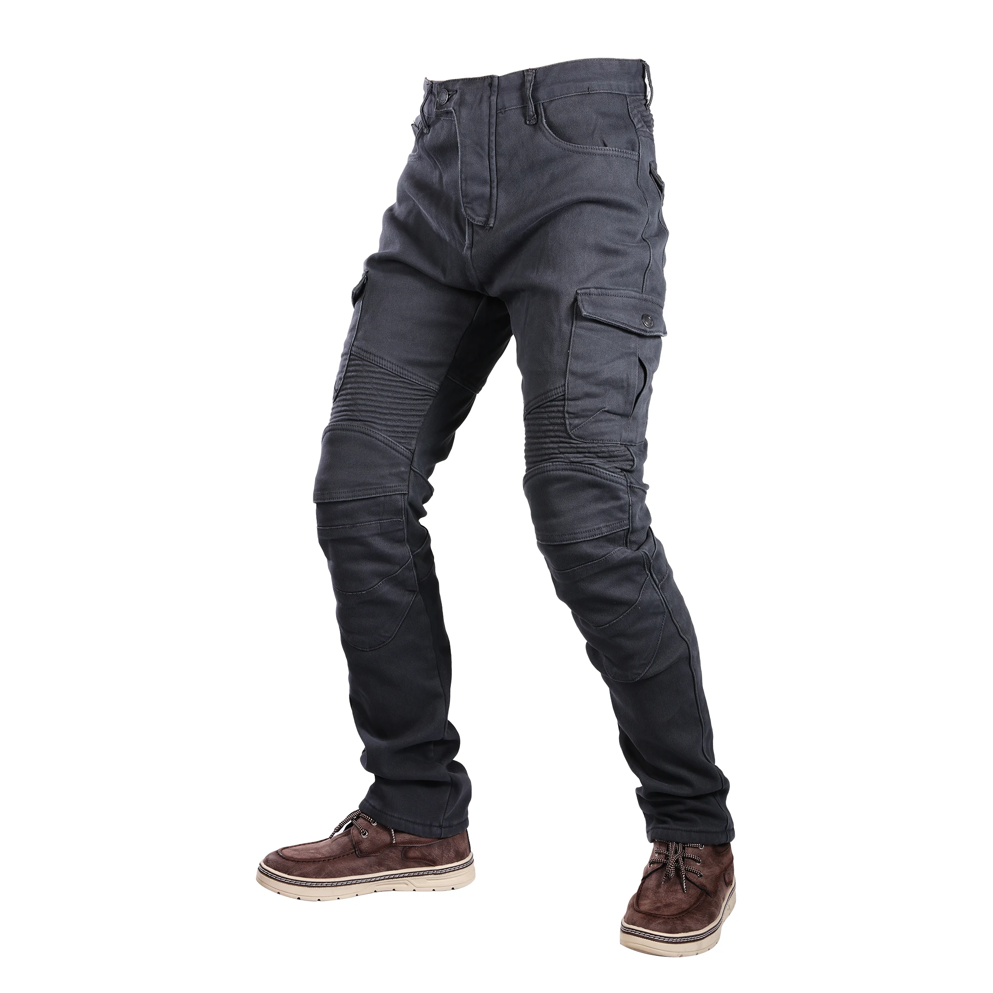 Classic Denim UGB06 PK718 PK719 4X Zip Motorcycle Pants Pantalones Motocicleta Hombre Featherbed Jeans Gears