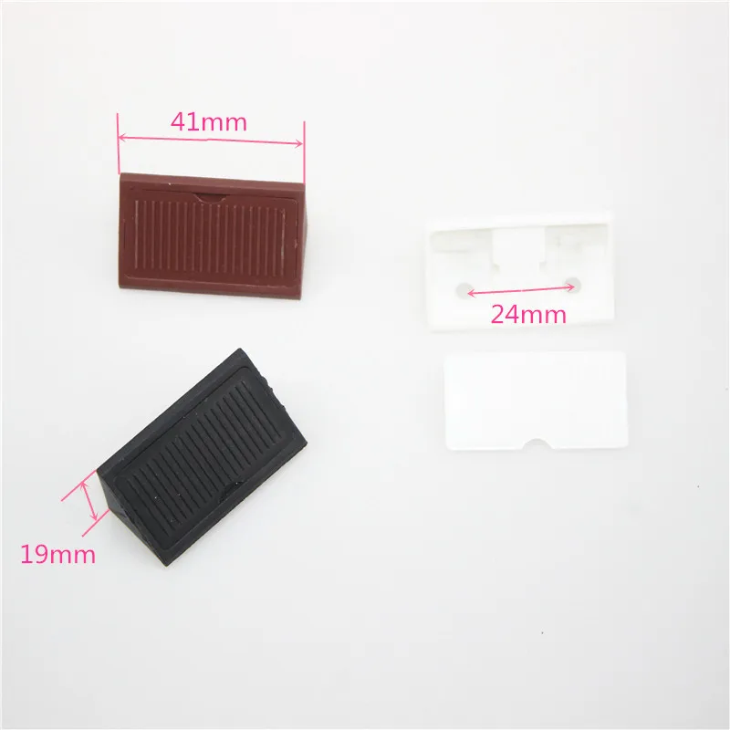 20Pcs Nylon Plastic Thickened Corner Brackets Right Angle 90 Degree Plywood Tray Cabinet Fittings Corner Code Furniture Hardware