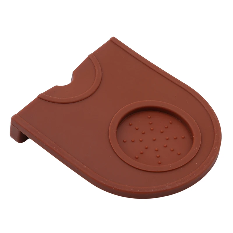 Tappetino in Silicone per caffè manuale tappetino antiscivolo per caffè Espresso Tamper tappetino angolare in gomma supporto per Tamper per caffè in Silicone