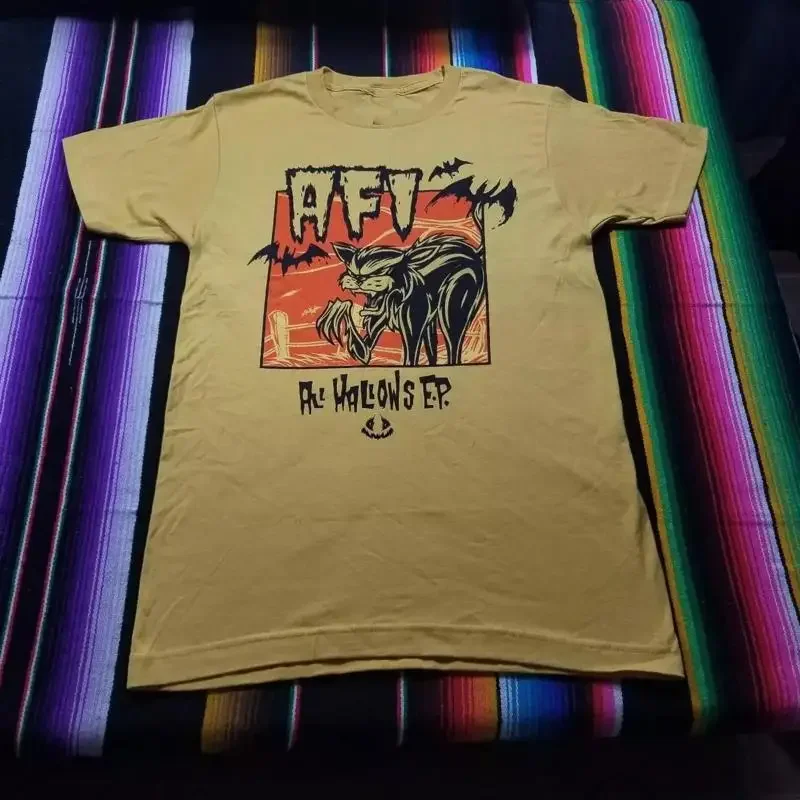 Maglietta AFI All Hallows Ñ E P T Vintage Heavy Cotton S 5XL Oro-image