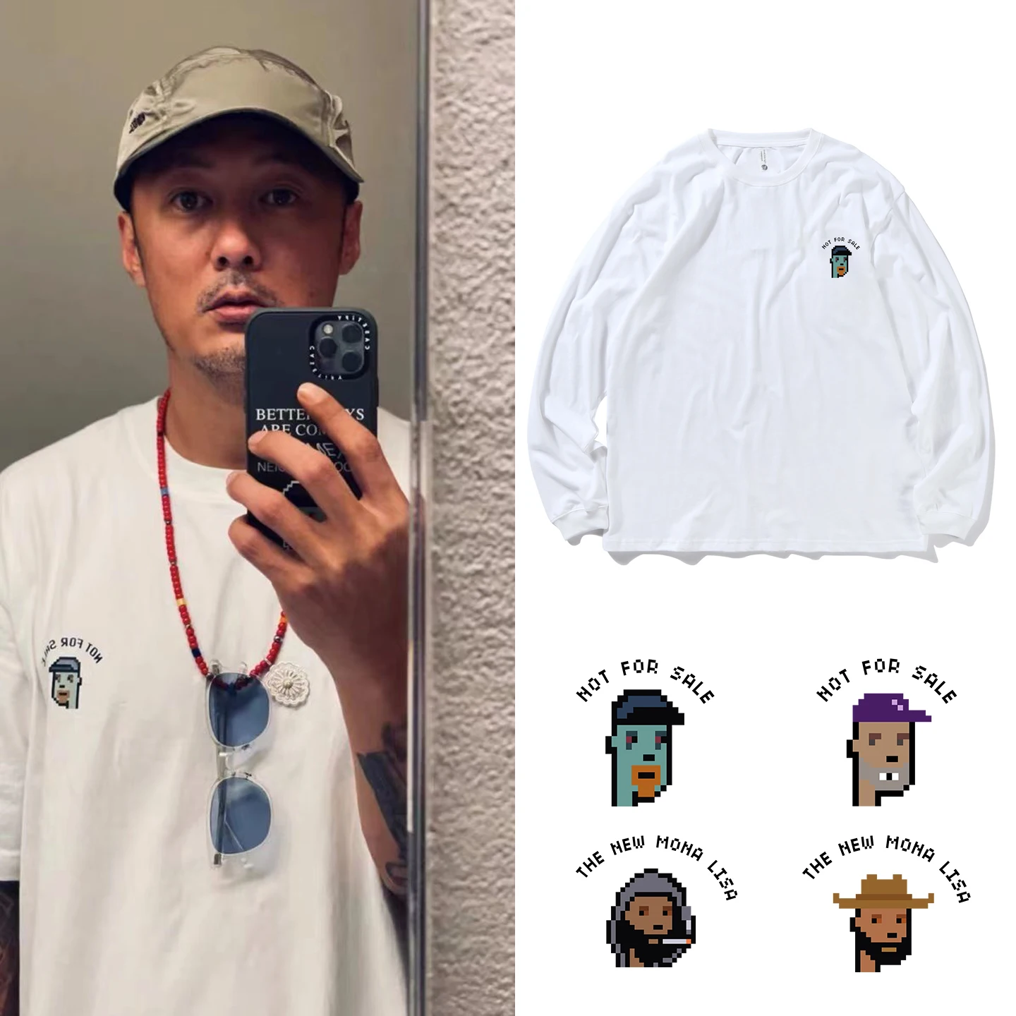 

Limited Edition Long Sve T-irt Pure Cotton Loose Fit Streetwear for Men And Women round Ne Print Sweat Absorbent Breat...