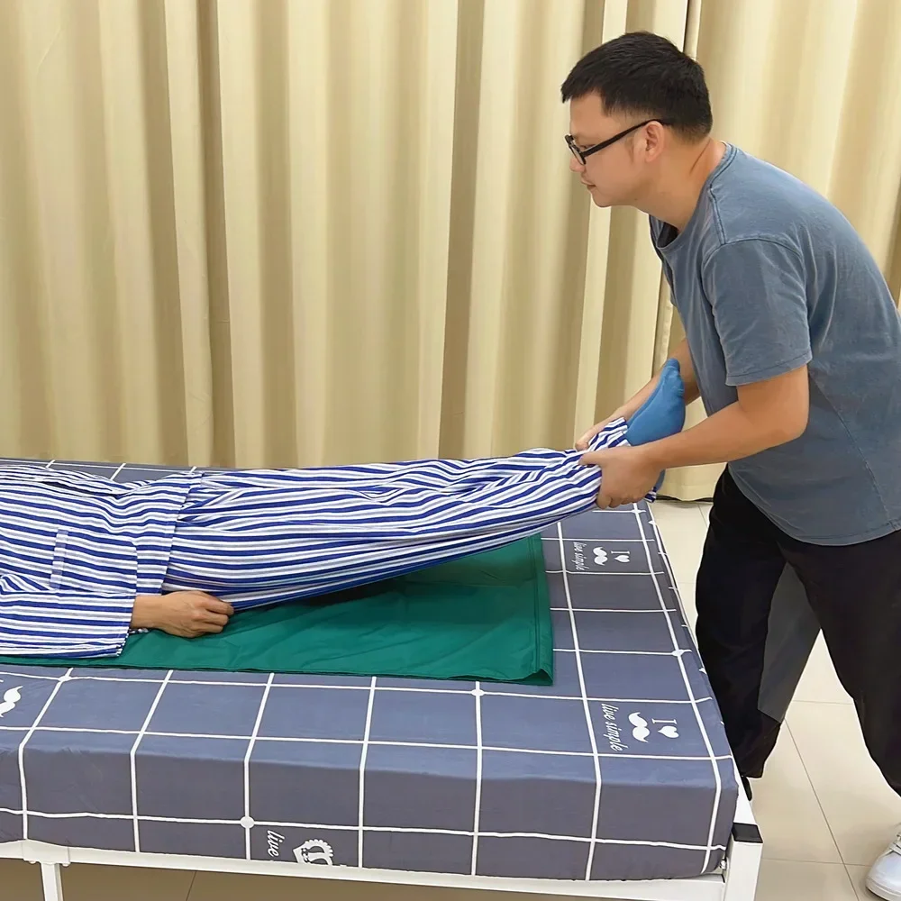 Slide Sheet Cloth Care Disabled Paralyzed Elderly Bedridden Patient Shift Sliding Belt Turn Over Mobile Auxiliary Transfer Pad