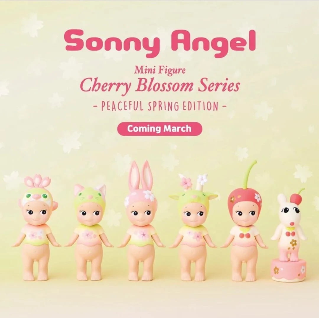 Sonny Angel Blind Box Toys Cherry Blossom Spring Series Cherry Blossom Limited Edition Ornaments Cute Mysteries Surprise Gifts