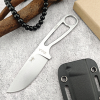 Ant E IZULA 12992 Fixed Pocket Knife D2 Blade&handle Kydex Scabbard,Multifunction Fruits Knife Durable Stomata Design Edc Tool