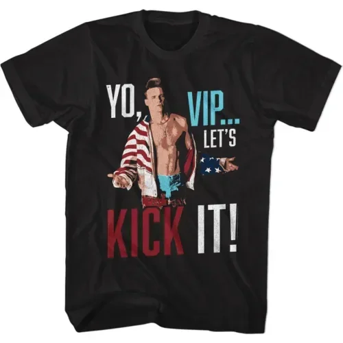 

Vanilla Ice 90's Hip Hop Rapper Yo VIP Let's Kick It Men's T Shirt Concert Merch long or short sleeves