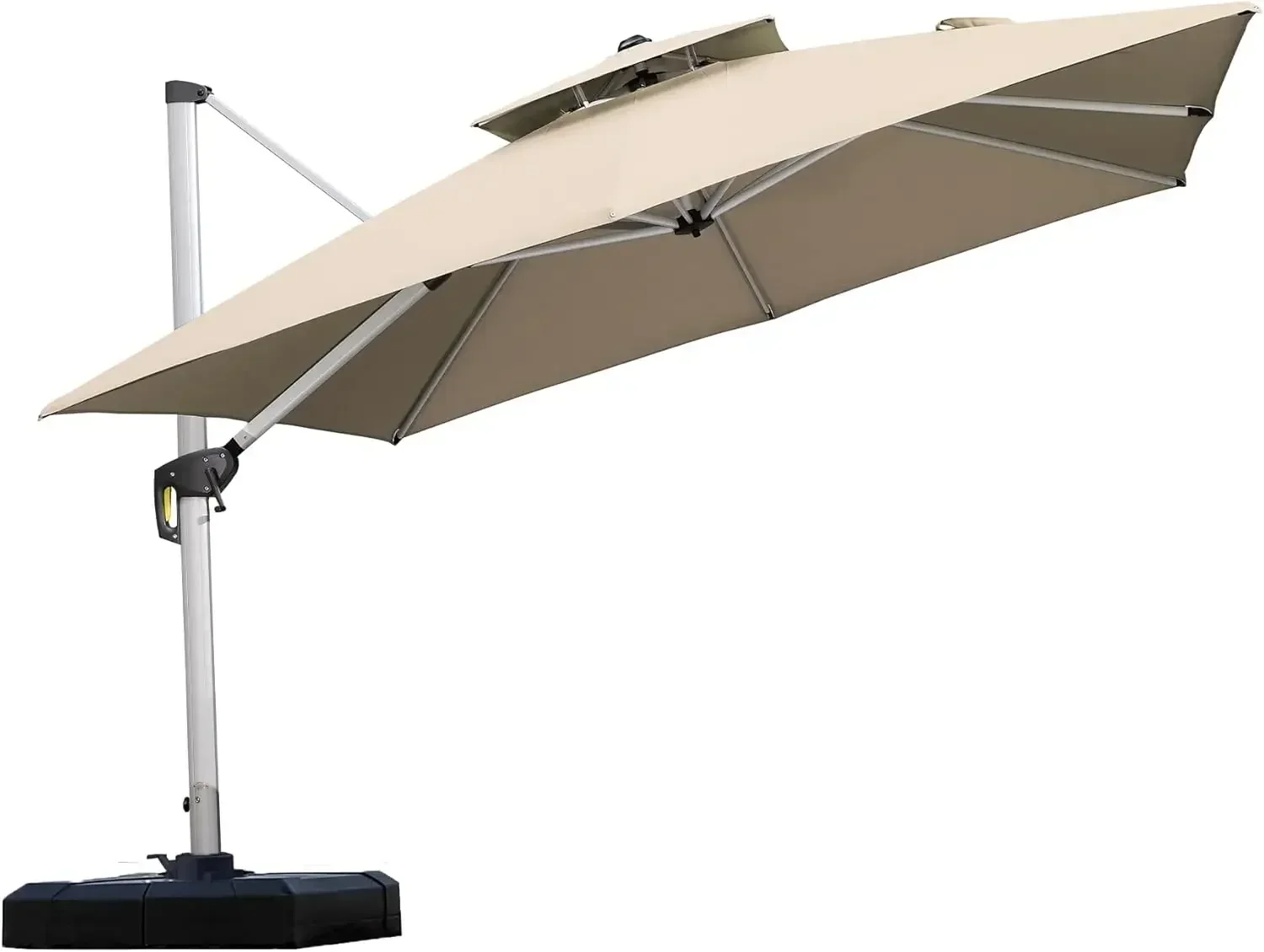 

Hot sales10ft Patio Umbrella Outdoor Square Large Cantilever Windproof Offset and Heavy Duty Sun Umbrella for Garden Deck Pool,