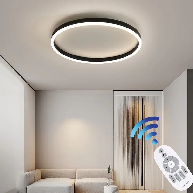 

Modern LED Ceiling Lamp Home Accessories Living Room Bedroom Lamps Remote Control Dimmable Round Ceiling Lights Surface Lighting