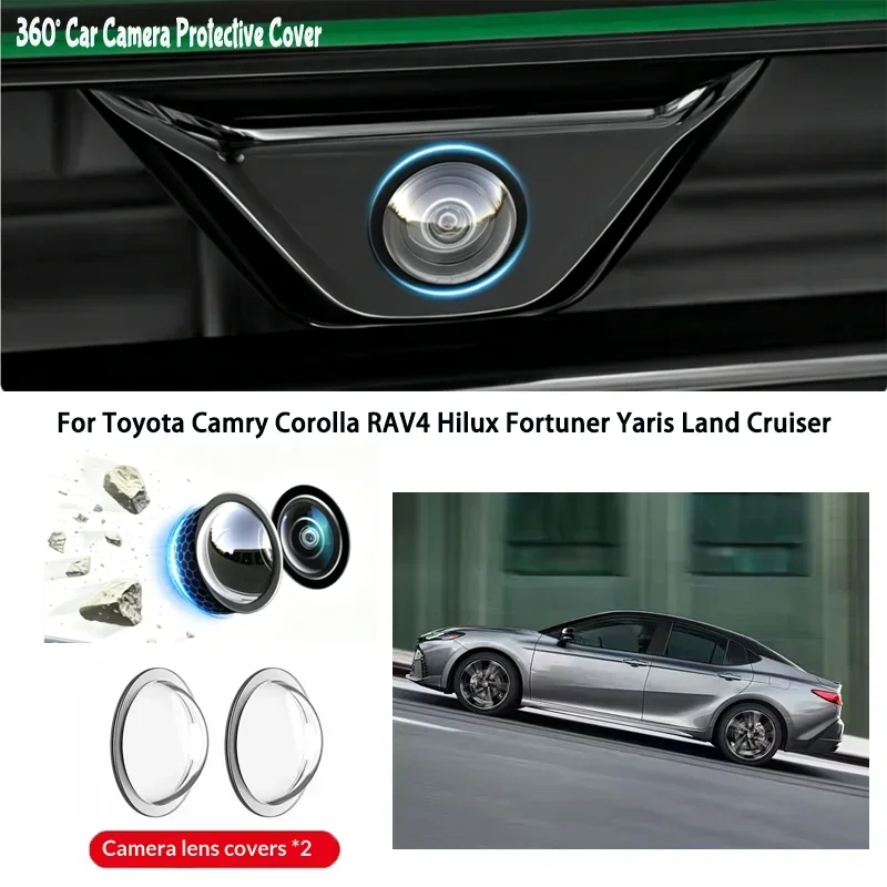 1/2/4pcs Universal Car Camera Lens Protector, Rear View Backup Camera Cover, 360° Protection, Anti Scratch Waterproof