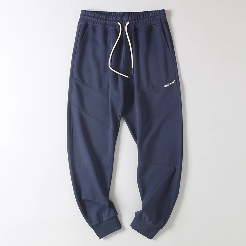 

Мужские спортивные повседневные брюки из высокоплотной двухслойной ткани Cosite с манжетами, средней высокой талией и прямым кроем