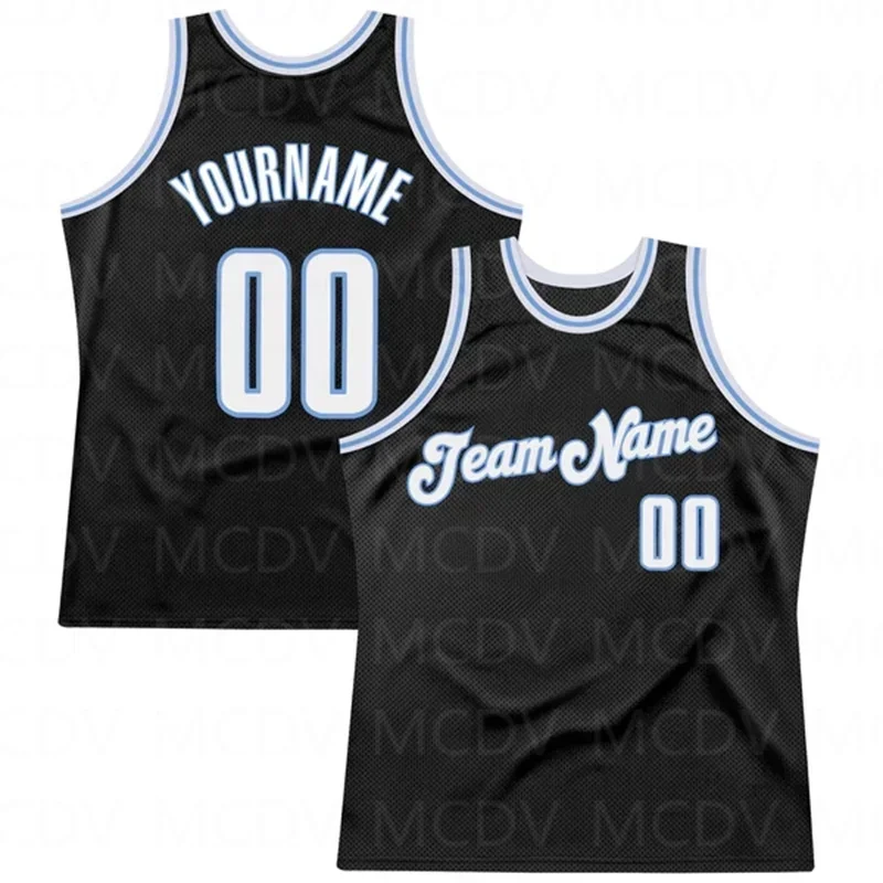 Custom Black White-Purple Authentic Throwback basket Jersey 3D Print nome della squadra numero Vest Game Practice Clothes Adult/Youth