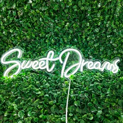 Sweet Dream Neon Sign Custom LED Lamp Wedding Party Valentine's Day Marriage Proposal Mural Style Gift Aesthetic Room Art Decor