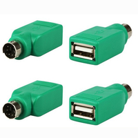 1PCS Brand USB Female to PS2 PS/2 Male Adapter Converter keyboard Mouse Mice Adapter Convertor Computer Connectors видеокарта
