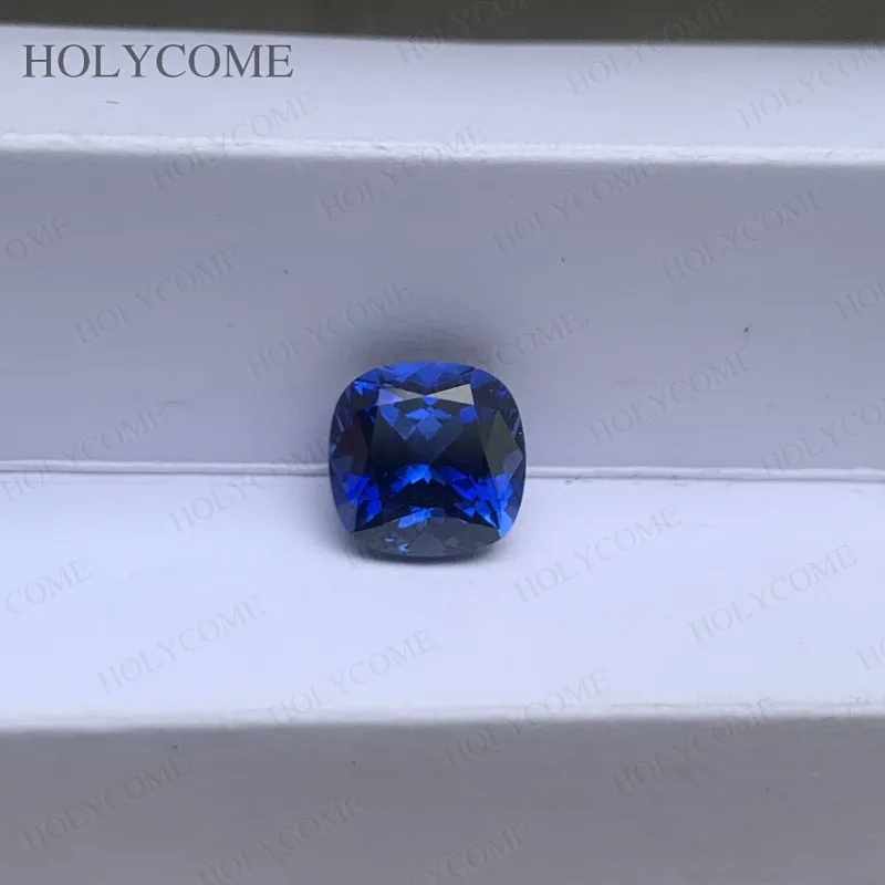 

Lab Grown Sapphire Royal Blue Color Cushion Cut Loose Gemstone Beads AGL Selectable For Pendant Rings Eariings Making Charms