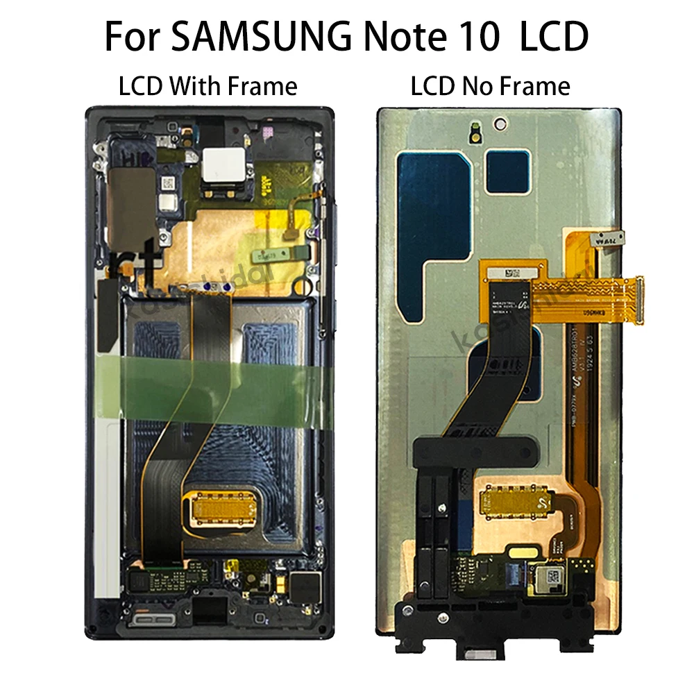 OLED For SAMSUNG Galaxy Note 10 N970F N970 N9700 Touch Screen Display Note 10 Plus N975 N9750 Replacement Patrs LCD 100%Tested