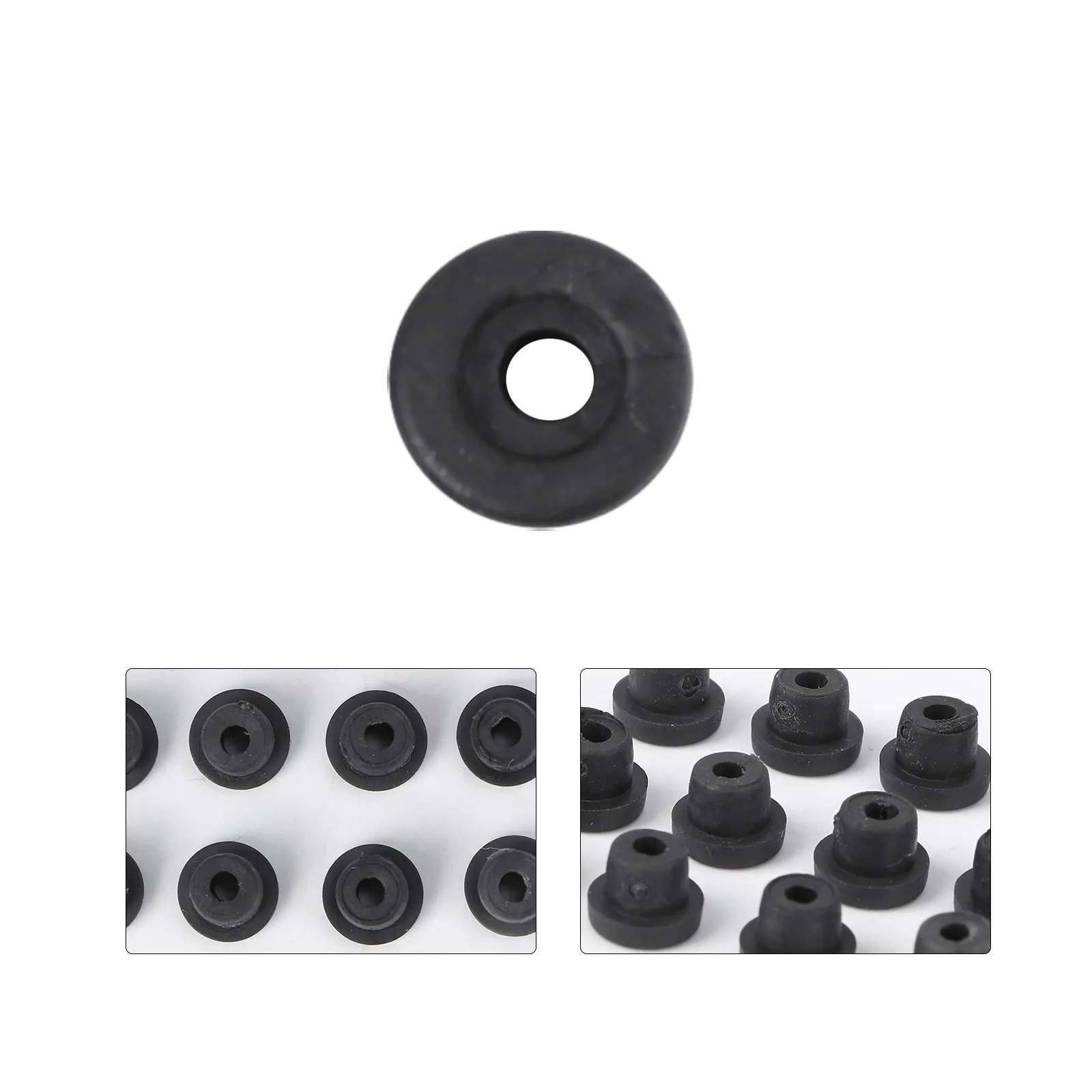 100Pcs Cushion Grommets Silicone Pin Grommet for Coil Tattoo Machines Needle Stability Armature Vibration