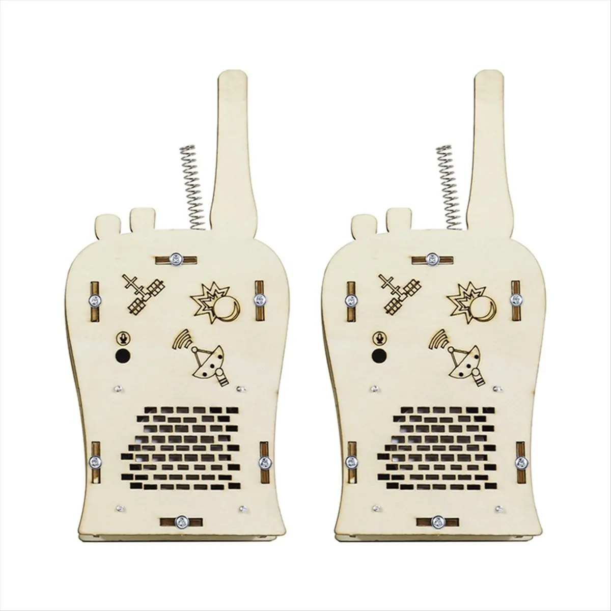 SWXF Kit scientifico modello walkie-talkie wireless fai-da-te per bambini Kit di strumenti sperimentali per la fisica Materiale scolastico per l'apprendimento dei bambini