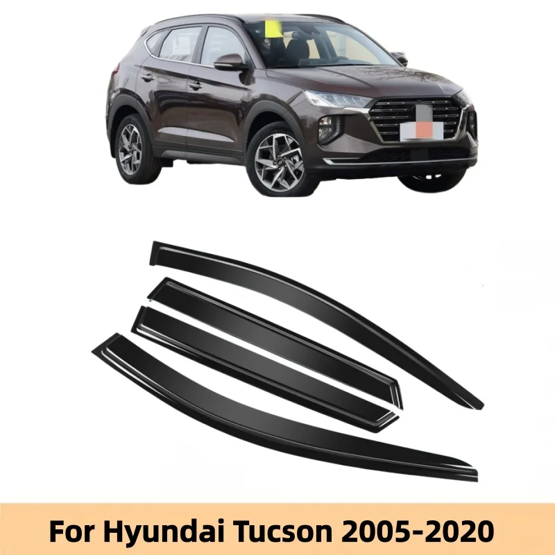 

For Hyundai Tucson 2007 2008 2009 2010 2011 2012 2015 2016 2017 2018 2019 2020 Window Visors Rain Sun Guard Vent Wind Deflector