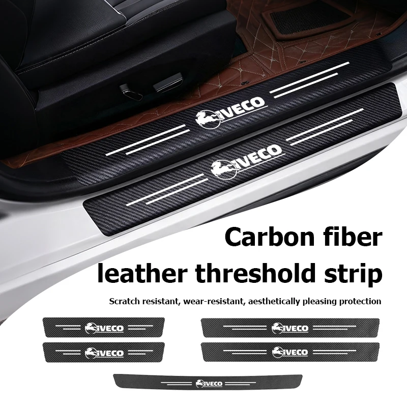 Bande de protection anti-rayures en fibre de carbone pour le seuil de porte de voiture, autocollant pour IVECO Eurocargo 4x4 T-Way Stralis. ‌   Powerstar quotidien ‌   EDAILY ‌