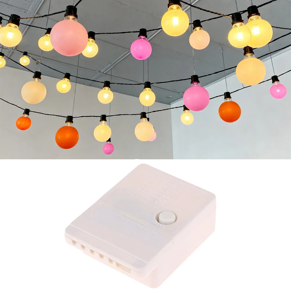 LED String Dimmer With 8 Lighting Modes For Twinkle Ribbon Strip Lights, Two-Way Control, LED Lighting Controller