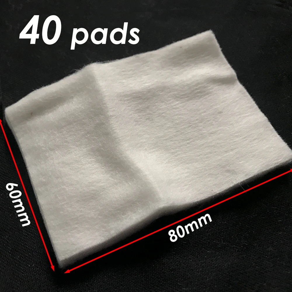 2Types Original Japanese Organic 100% Cotton Soft Pad 180 sheets 50x60mm Unbleached Cotton 60x80mm Bigger 40 Sheets Repacked