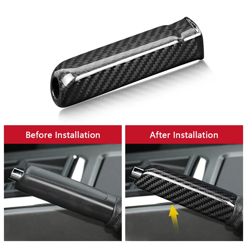 

2010-2014 для Mustang автомобильный ручной тормозной чехол из натурального углеродного волокна 3D наклейка аксессуары для интерьера