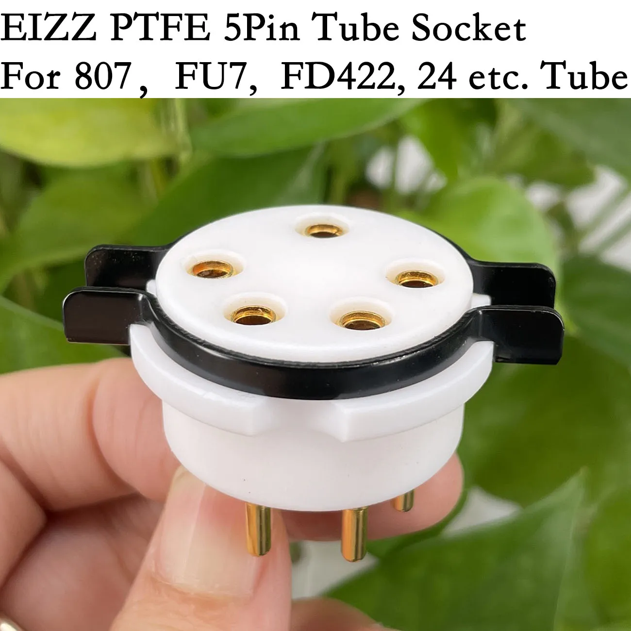 1 шт. EIZZ U5A 5-контактный разъем для трубки PTFE, основание клапана, крепление на шасси для FD422 WE272A FU-7 807, ламповый усилитель, винтажный аудио HIFI