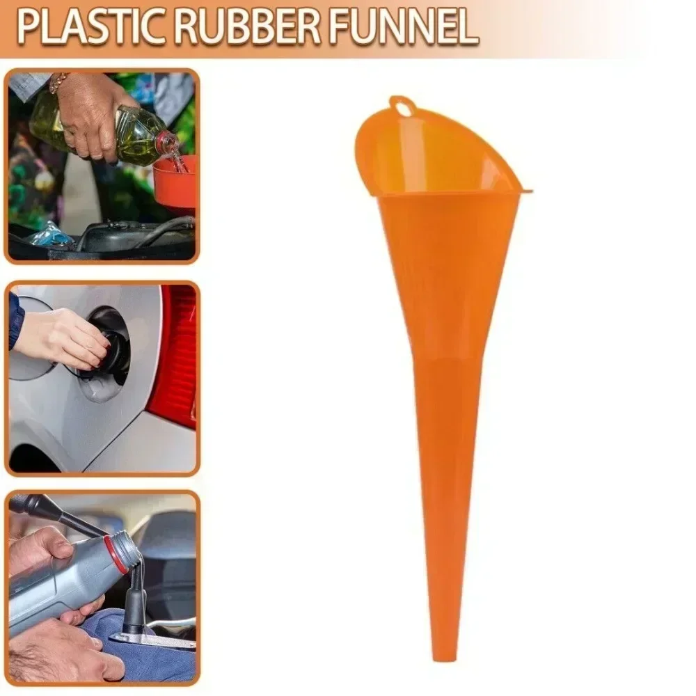 1-3 個車のロングステム燃料漏斗オイル燃料充填ツール抗スプラッシュプラスチックオイル漏斗車オートバイ給油ツール