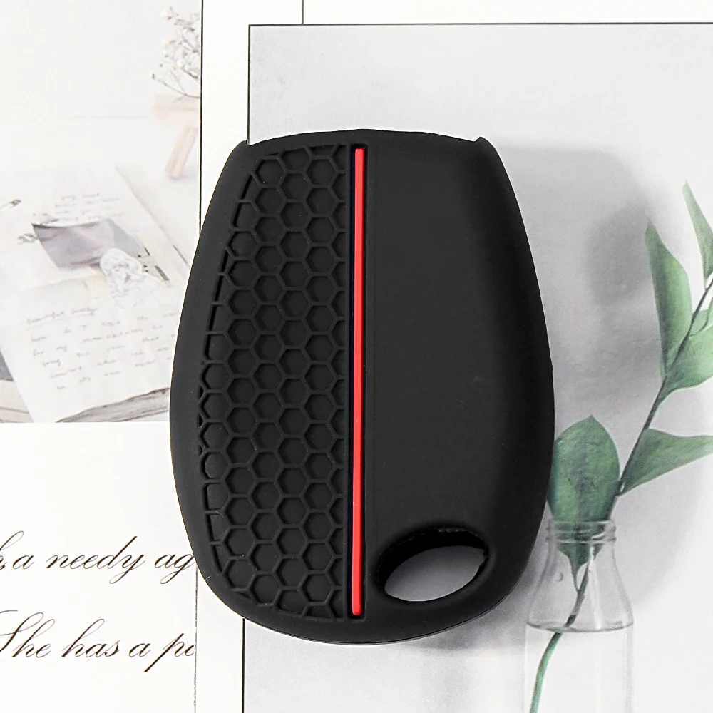 KEYYOU NEW For Renault Clio 3 Logan 2 Dacia Duster sandero stepway Lada Largus For Nissan Almera terrano Silicone Car Key Case