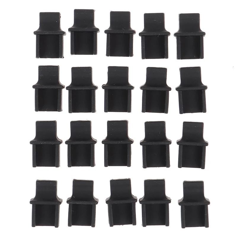 20pcs Ethernet Hub Port RJ45 Anti Dust Cover Cap Protector Plug RJ45 Dust Plug For Laptop/ Computer/ Router RJ45 Connector