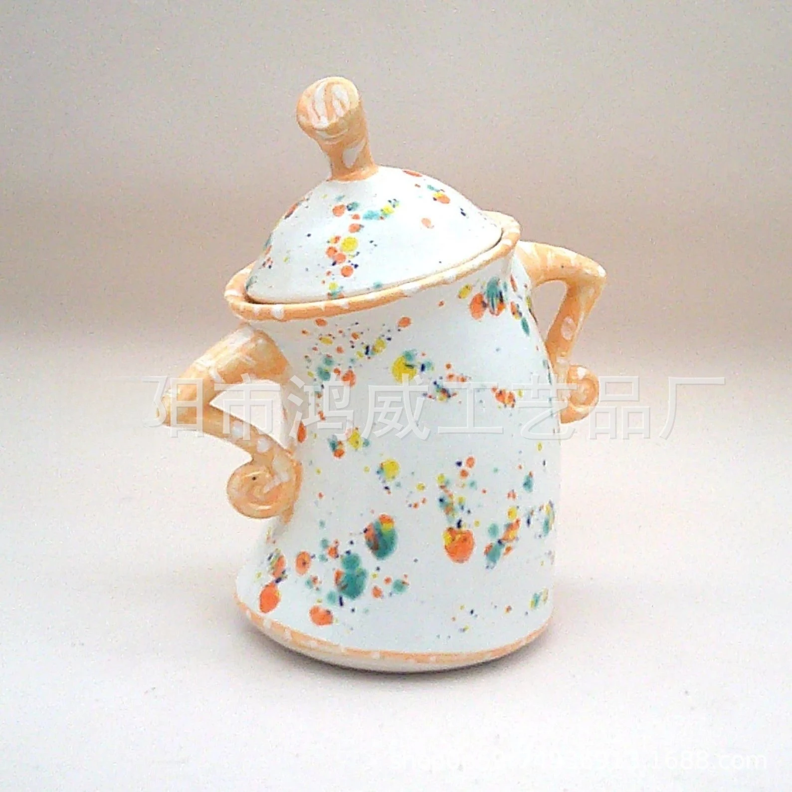 High-Value Sister and Brother Cup with Attitude Jar Fork Waist Jar Resin Craft