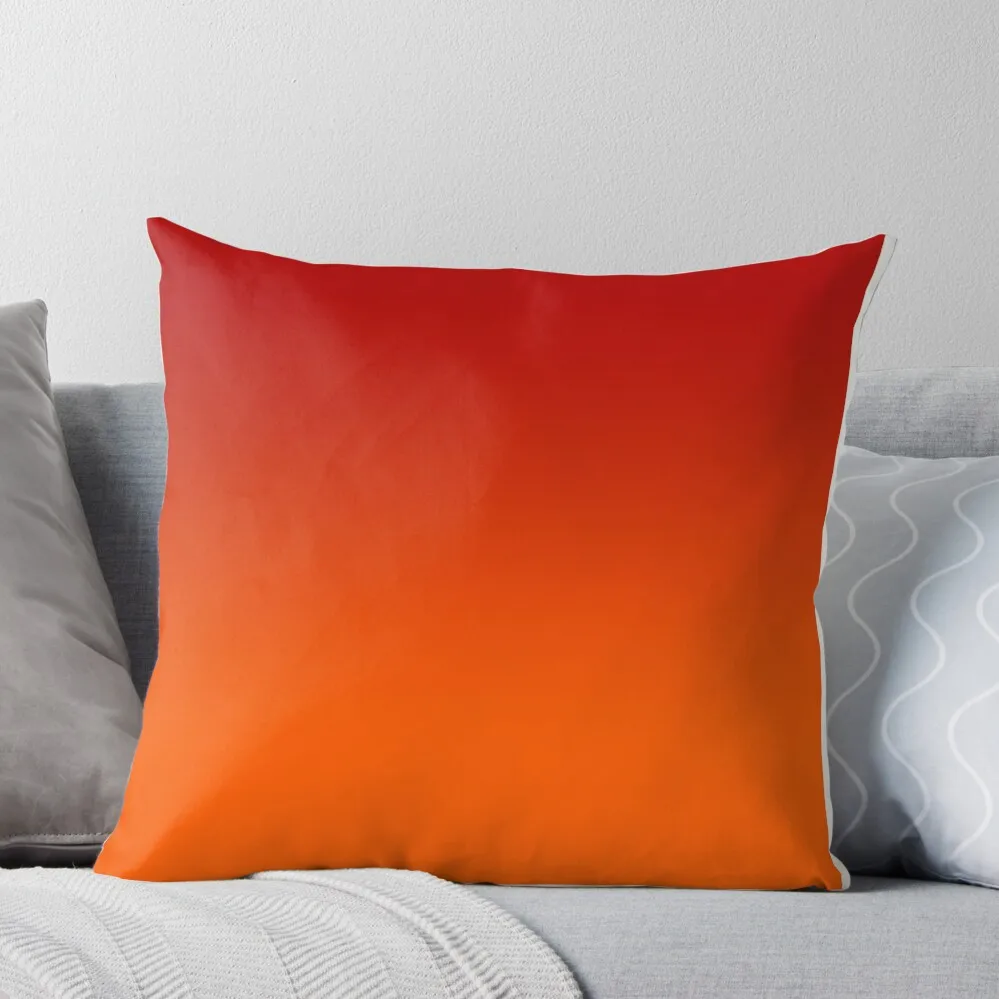 

Red to orange ombre Throw Pillow Pillow Case Couch Pillows