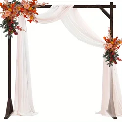 7.2ft Wooden Wedding Arch Bracket, Square Wooden Arch Bohemian Decoration, Wedding Party Christmas and Halloween Decoration