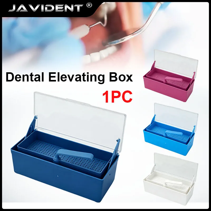 30 Holes Dental High and Low Speed Handpiece Bur HolderAluminium Autoclavable Drills Block Disinfection Box Dentistry