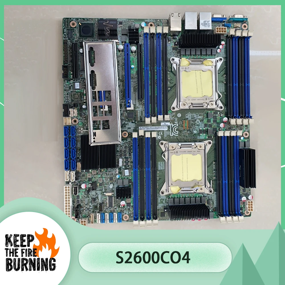 S2600CO4 S2600C04 X79 Server Motherboard S2600C0 LGA2011 Supply E5-2680 V2 DDR3 SAS