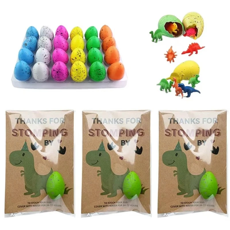 Dino Egg Hatching Valentines 24 Pieces Dinosaur Valentines Set School Prizes Supplies Dinosaur Egg Toys Valentine's Day