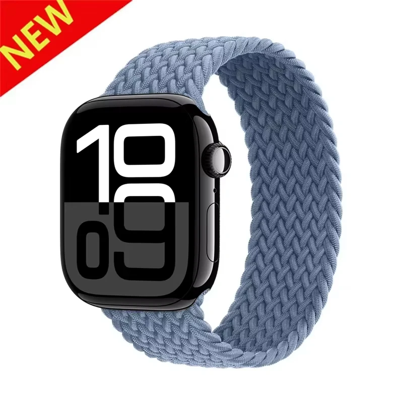 Geflochtenes Solo-Armband für Apple Watch Band 44mm 40mm 45mm 49mm 41mm Nylon Correa Armband iWatch Serie 9 8 7 6 5 SE Ultra2 3 10 11