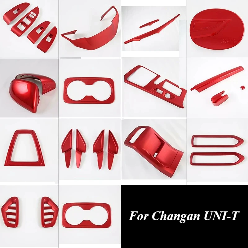 For Changan UNI-T Attractive Force Interior Unit To Decorate Central Control Gear Frame Lift Switch Armrest Sticker Accessories