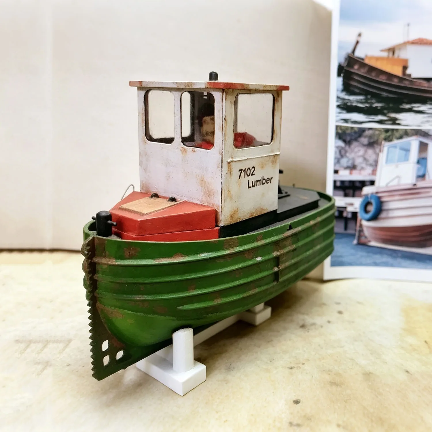 

RC Ships 27cm Mini Remote Control Tug Boat 3D Segmented Printed RC Schiffe Model Kit Ship Toy