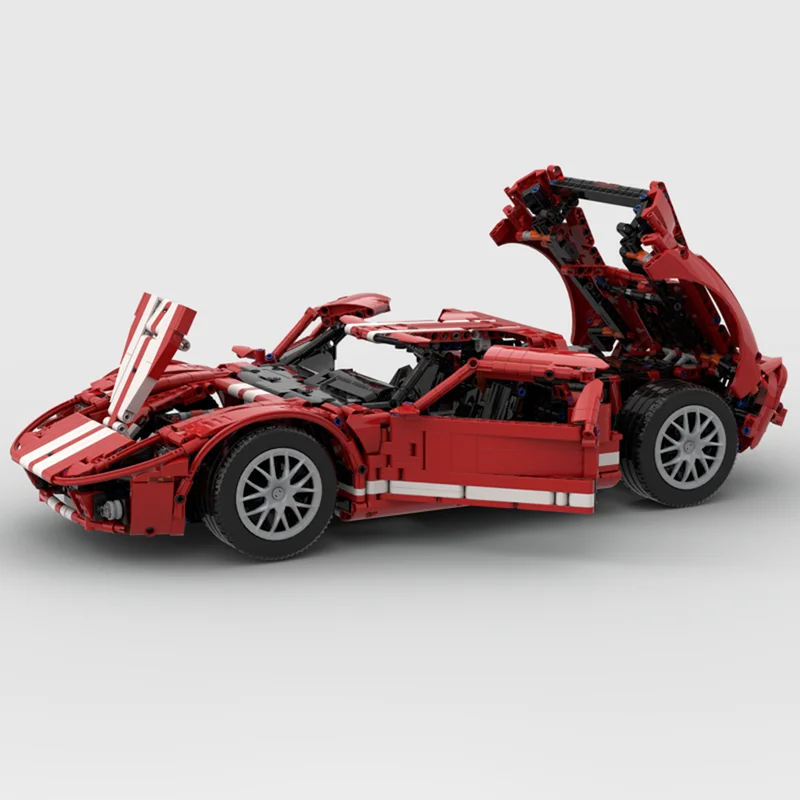 슈퍼 스포츠 모델 Moc 빌딩 벽돌 GT 챔피언 속도 자동차 모델 빌딩 기술 모듈 형 블록 DIY 크리스마스 장난감 휴일