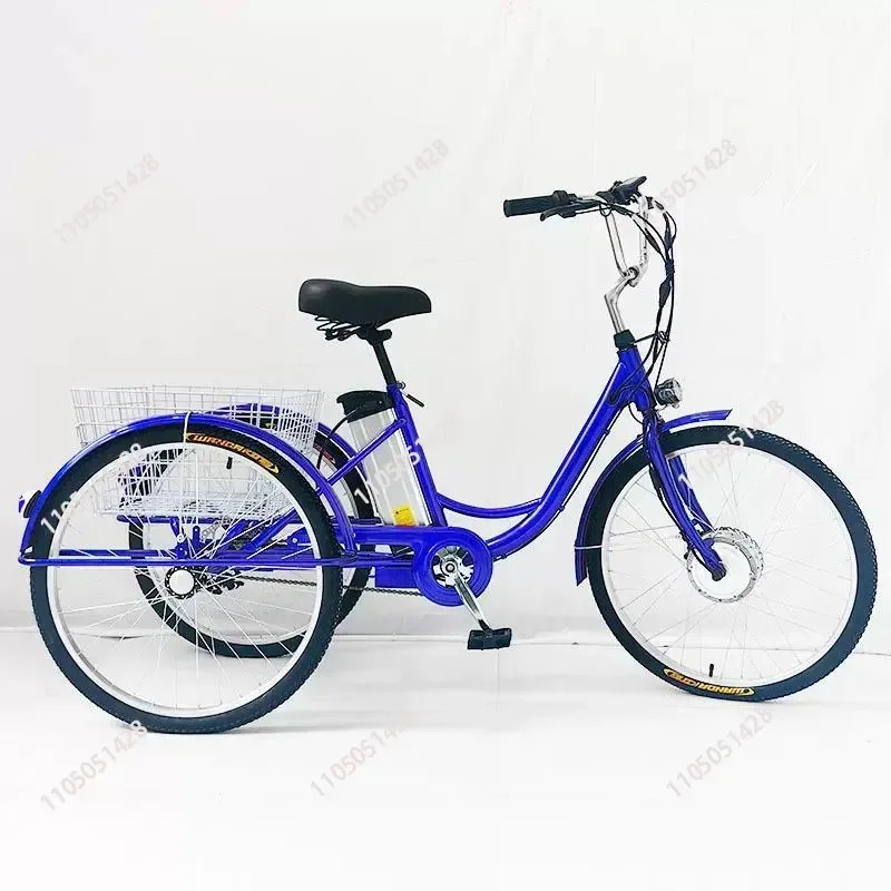 3 Wheel Electric Tricycle Cargo Bike For Elder 36V Adult Family Electric Booster Bicycle With Basketremovable Battery Ebike - view 3