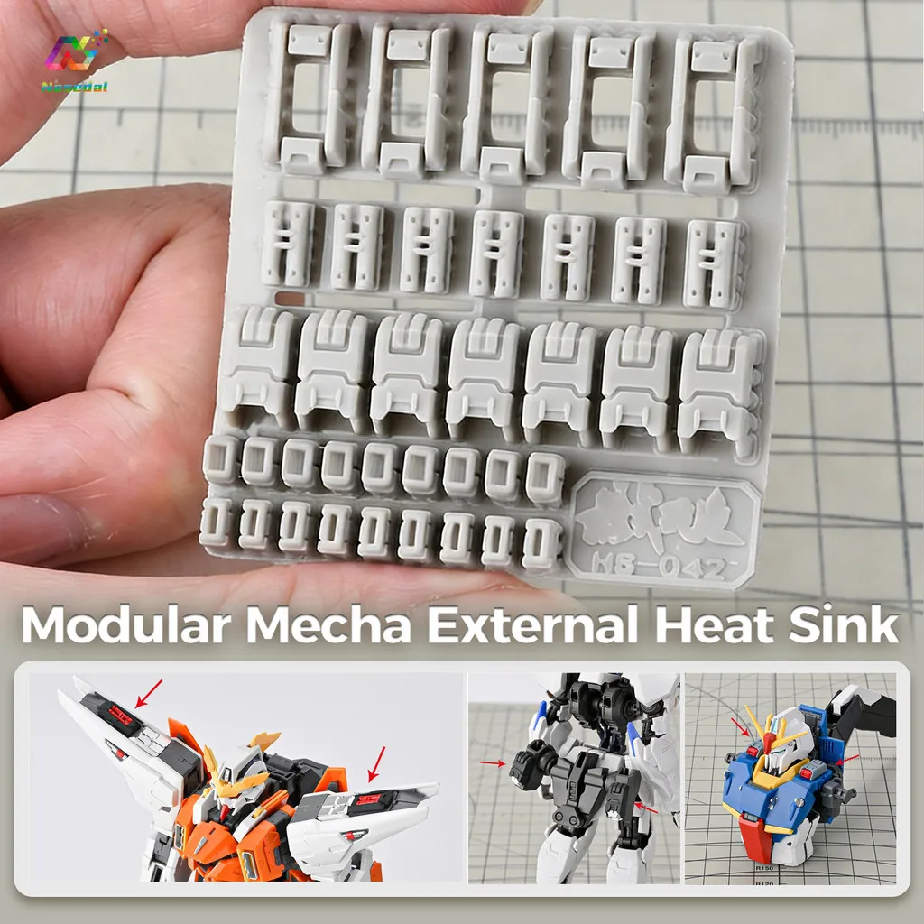 

MSWZ HS042 Детали из 3D-печати высокой прочности для модульных мехов Gundam HG/RG/MG, внешняя броня, радиаторы, для сборки моделей 1/144 1/100