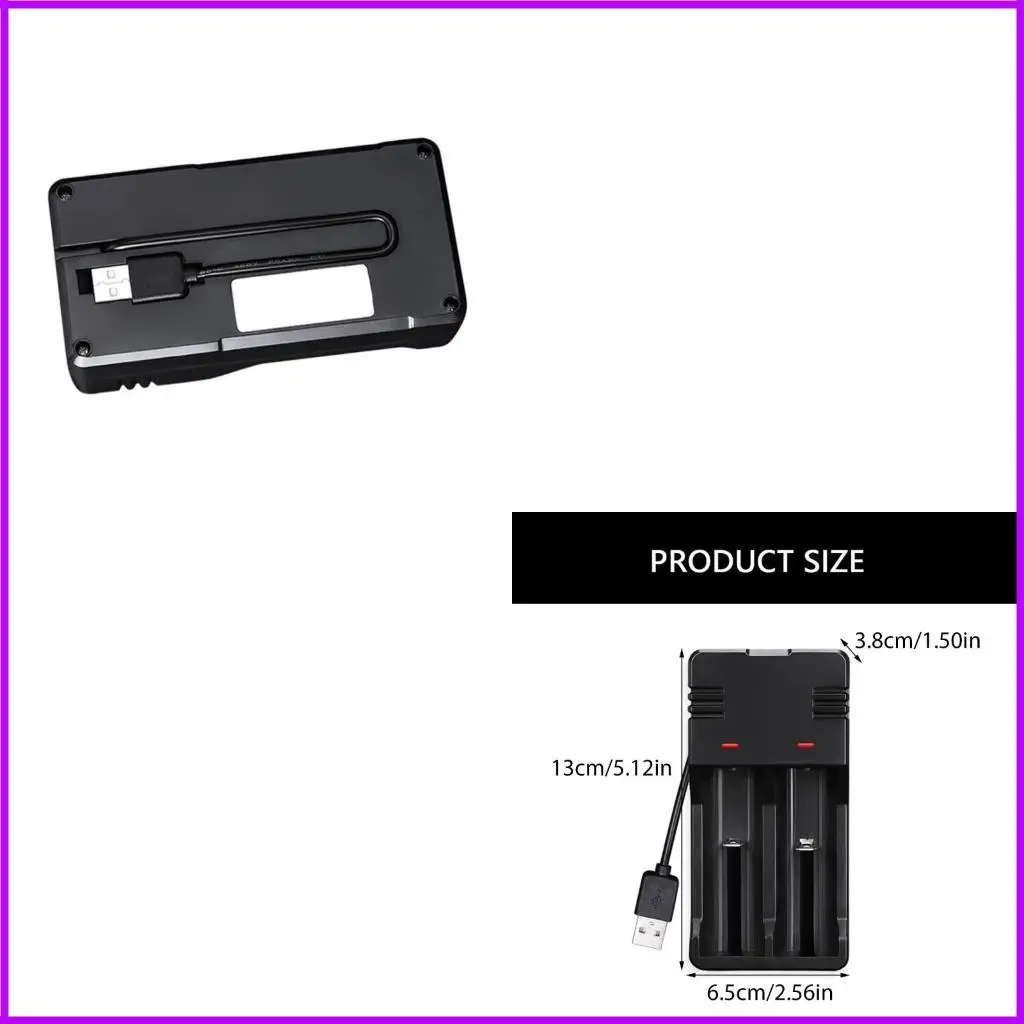 

Lightweight 18650 Battery Charging Dock for 26650 Rechargeable Battery