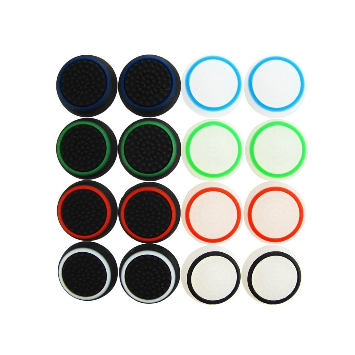 Dual-color silicone ThumbStick Grip Cap Cover For Playstation 5 PS5 PS4 Slim/Pro Xbox Series x/s Game Controller thumb grip cap