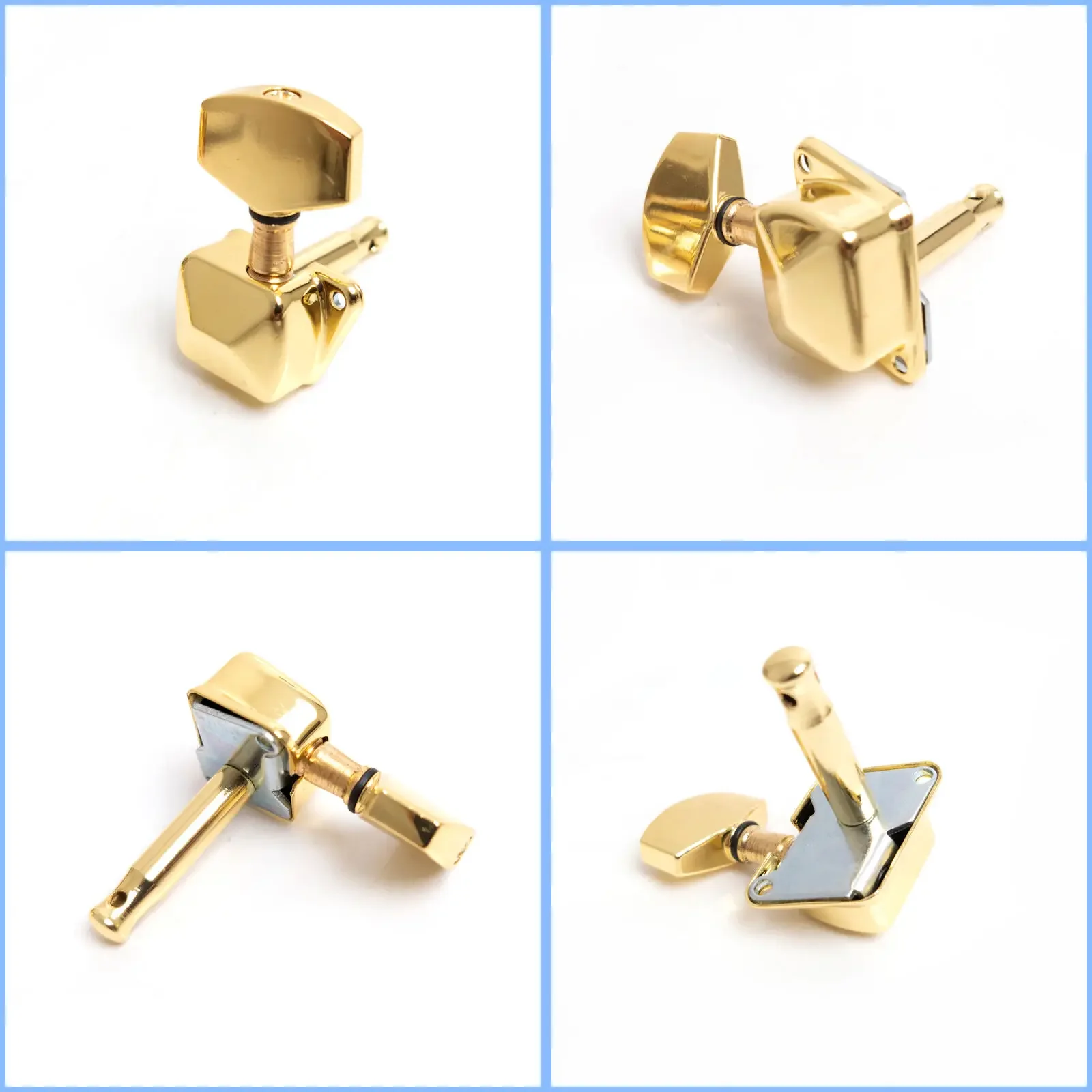 

3L3R Semiclosed Gold Guitar Tuning Pegs Machine Heads for Acoustic Guitar 3R Replacement Parts Tuner