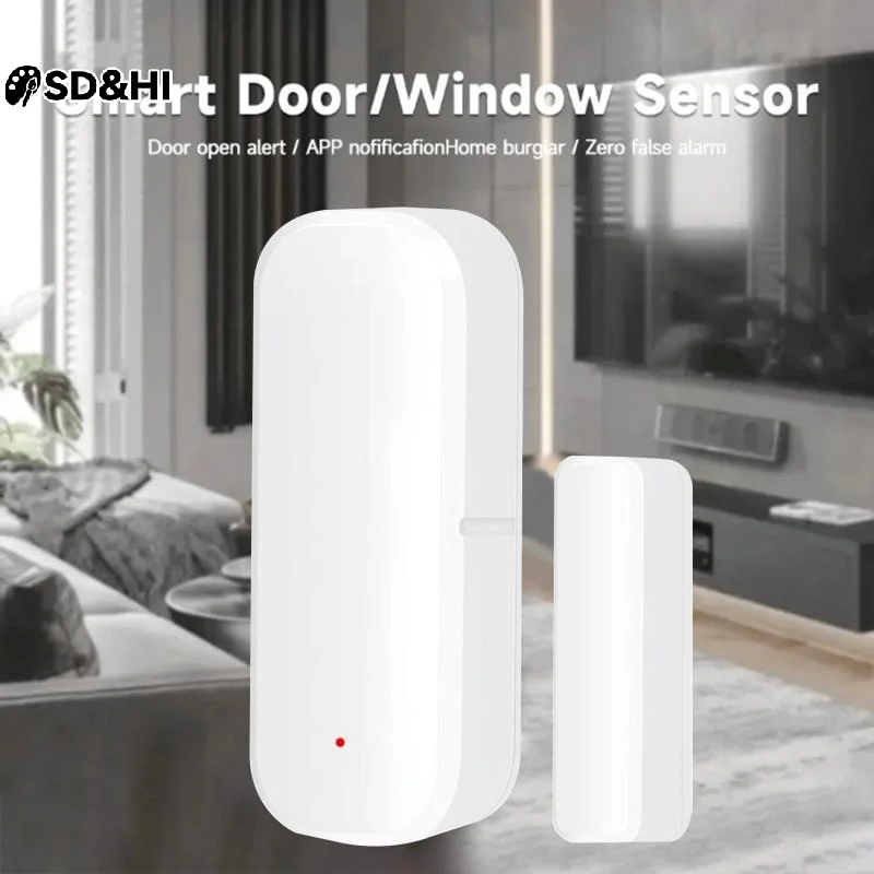 

Door Sensor Window Contact Sensor Open Closed Detector Smart Home Alarm Security Protection Work With Smart Life