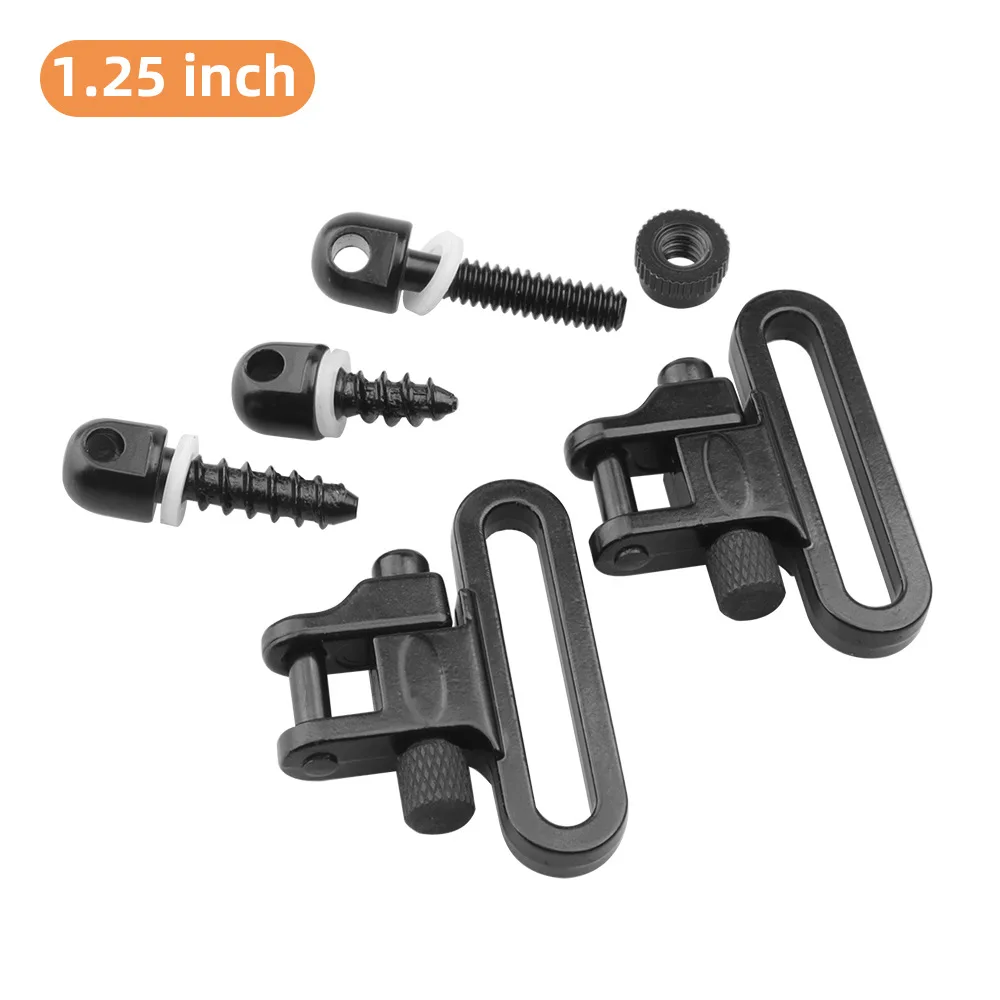 Adattatore per montaggio girevole con imbracatura QD tattico da 1,25 pollici Stacco rapido Clip girevoli per imbracatura da 300 libbre Accessori per pistola giocattolo